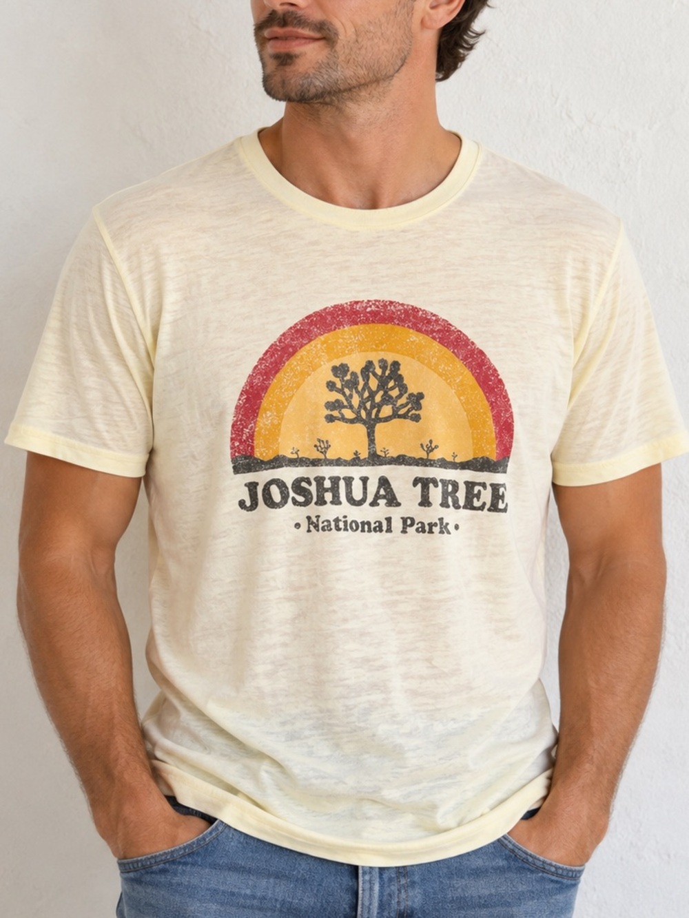 Lucky Brand Joshua Tree National Park Retro Graphic Tee Men's L